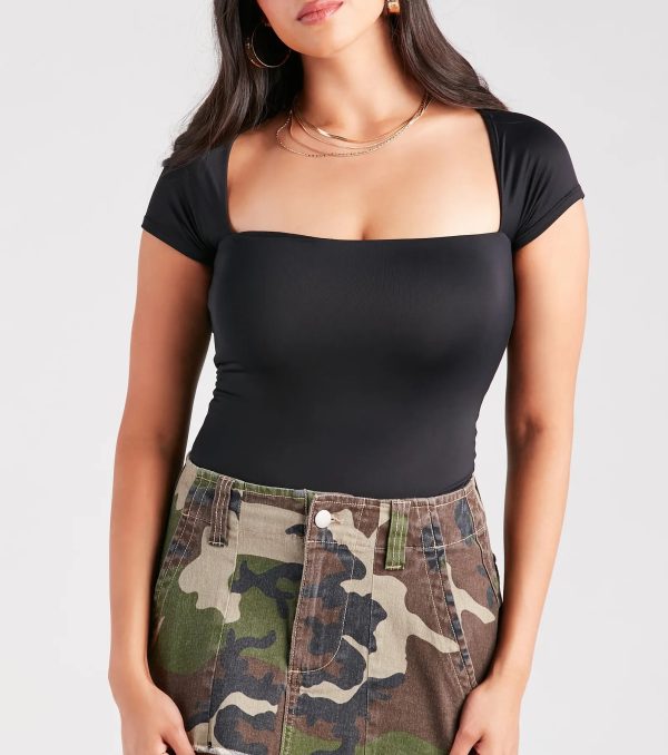Smooth Silhouette Short Sleeve Bodysuit - Image 14