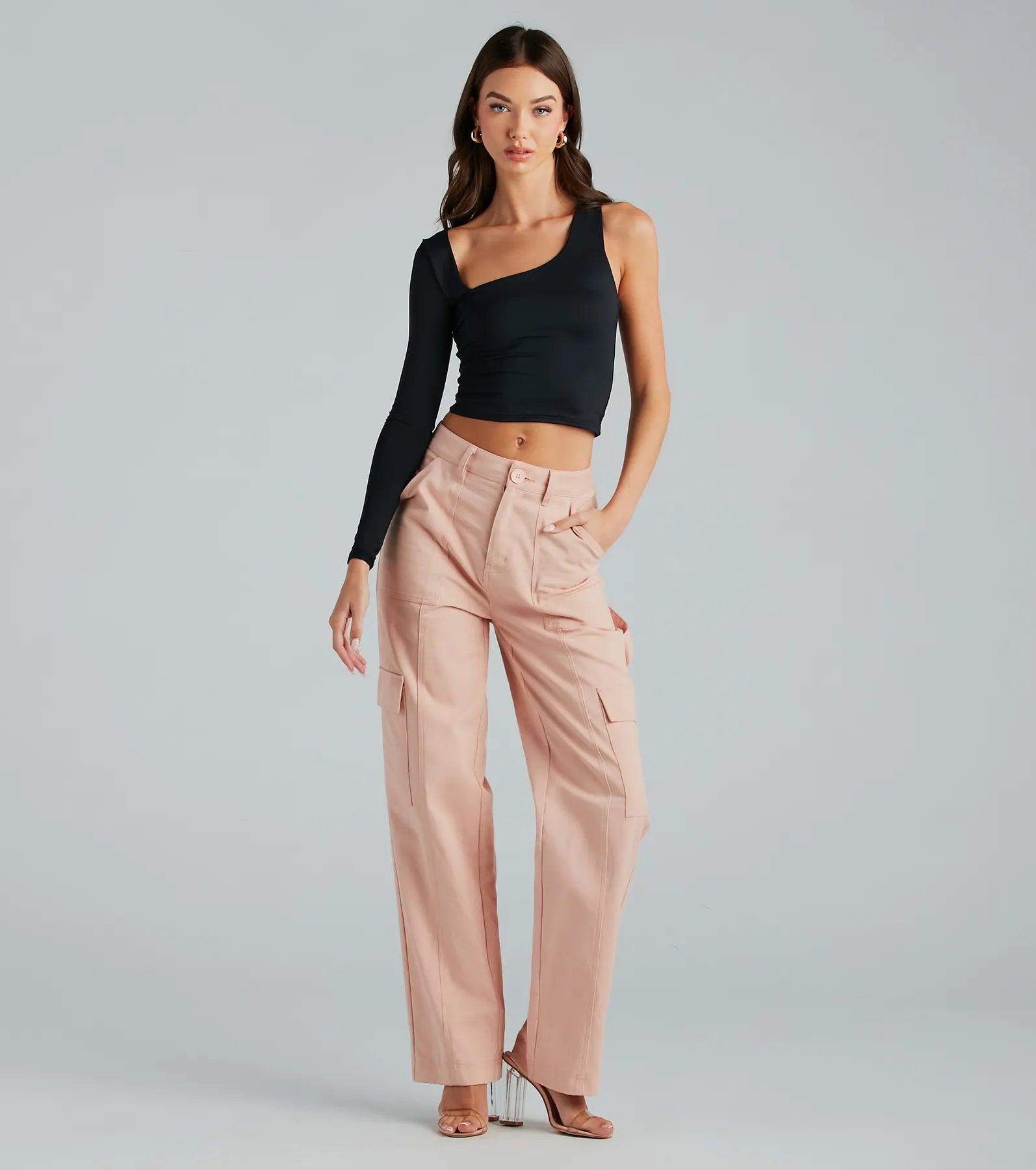 Trendy Staple Asymmetric Smooth Knit Top - Image 3