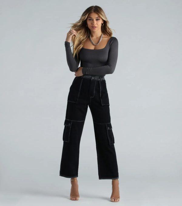 Flawless Vibes Smooth Knit Long Sleeve Bodysuit - Image 13