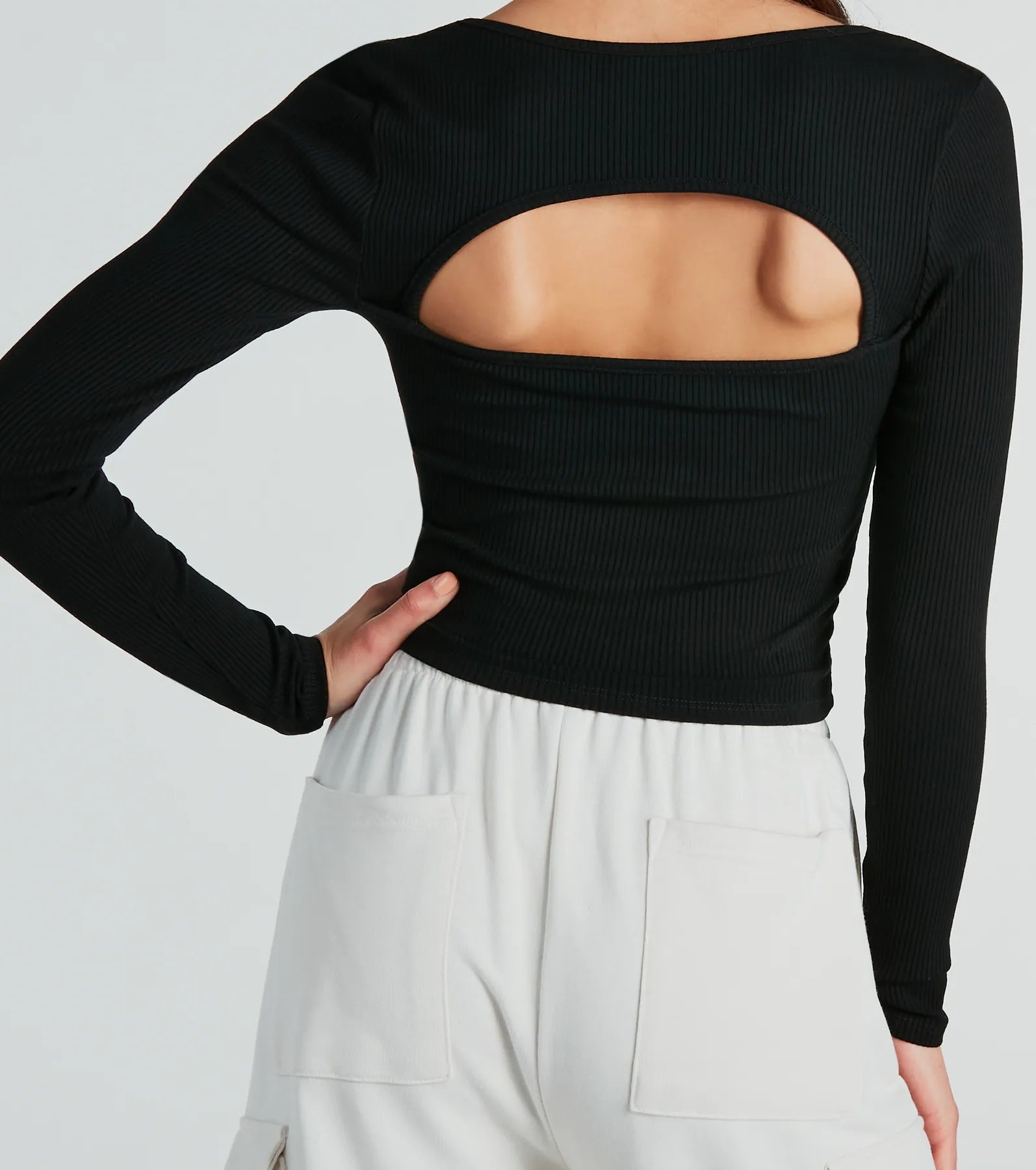 Signature Stunner Long Sleeve Rib Knit Top - Image 5
