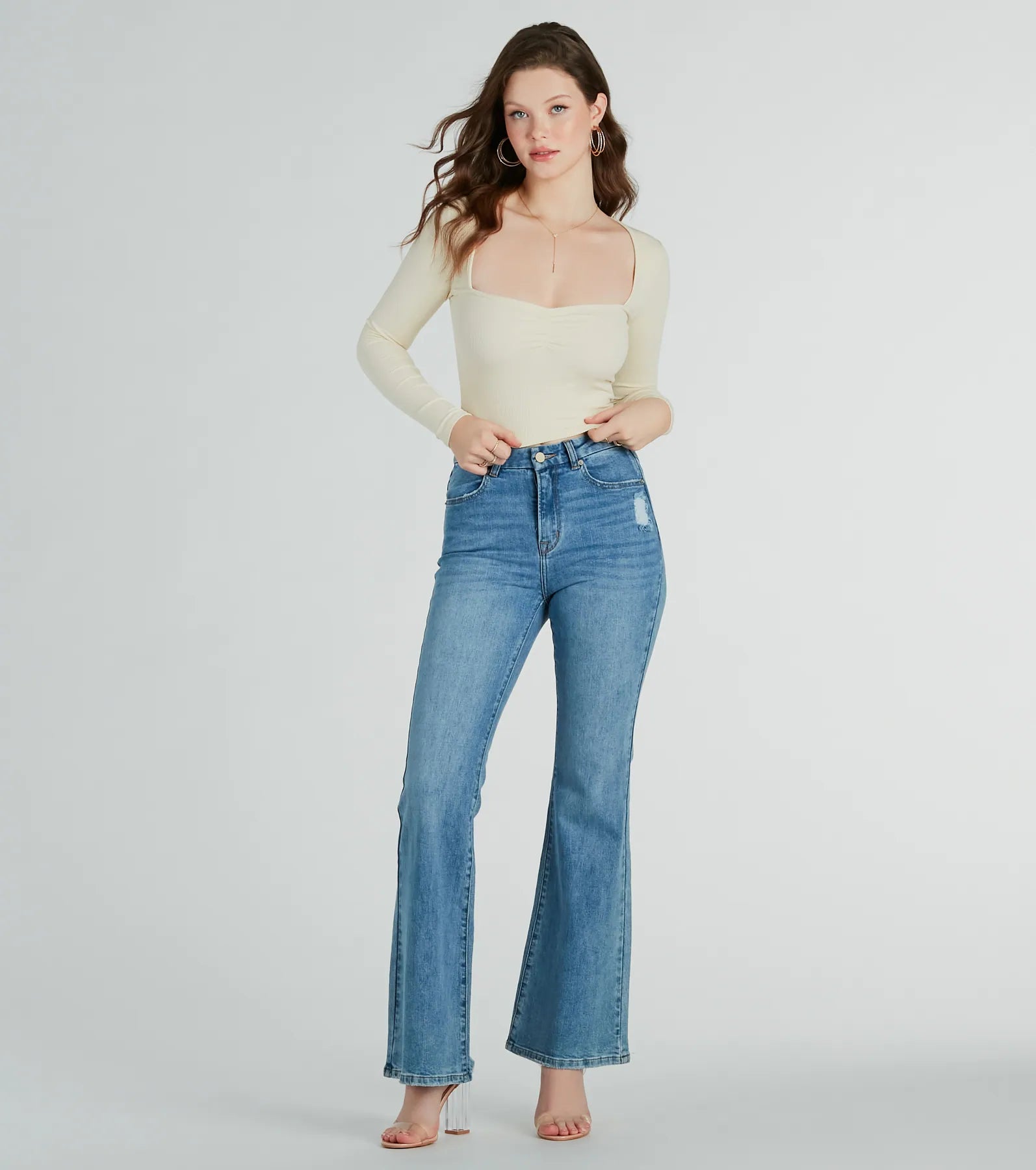 Signature Stunner Long Sleeve Rib Knit Top - Image 13