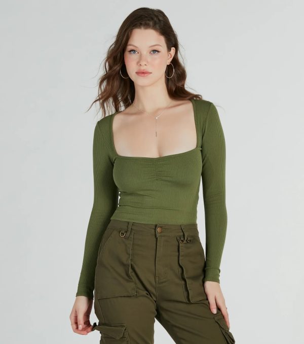 Signature Stunner Long Sleeve Rib Knit Top - Image 6
