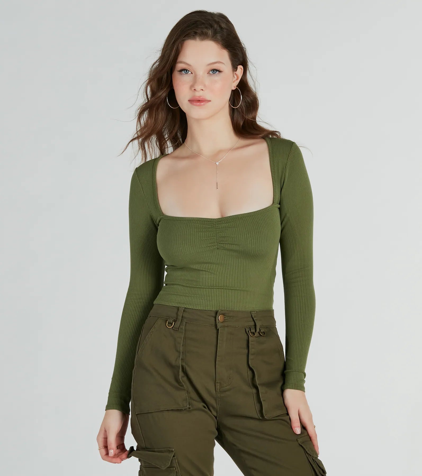 Signature Stunner Long Sleeve Rib Knit Top - Image 6