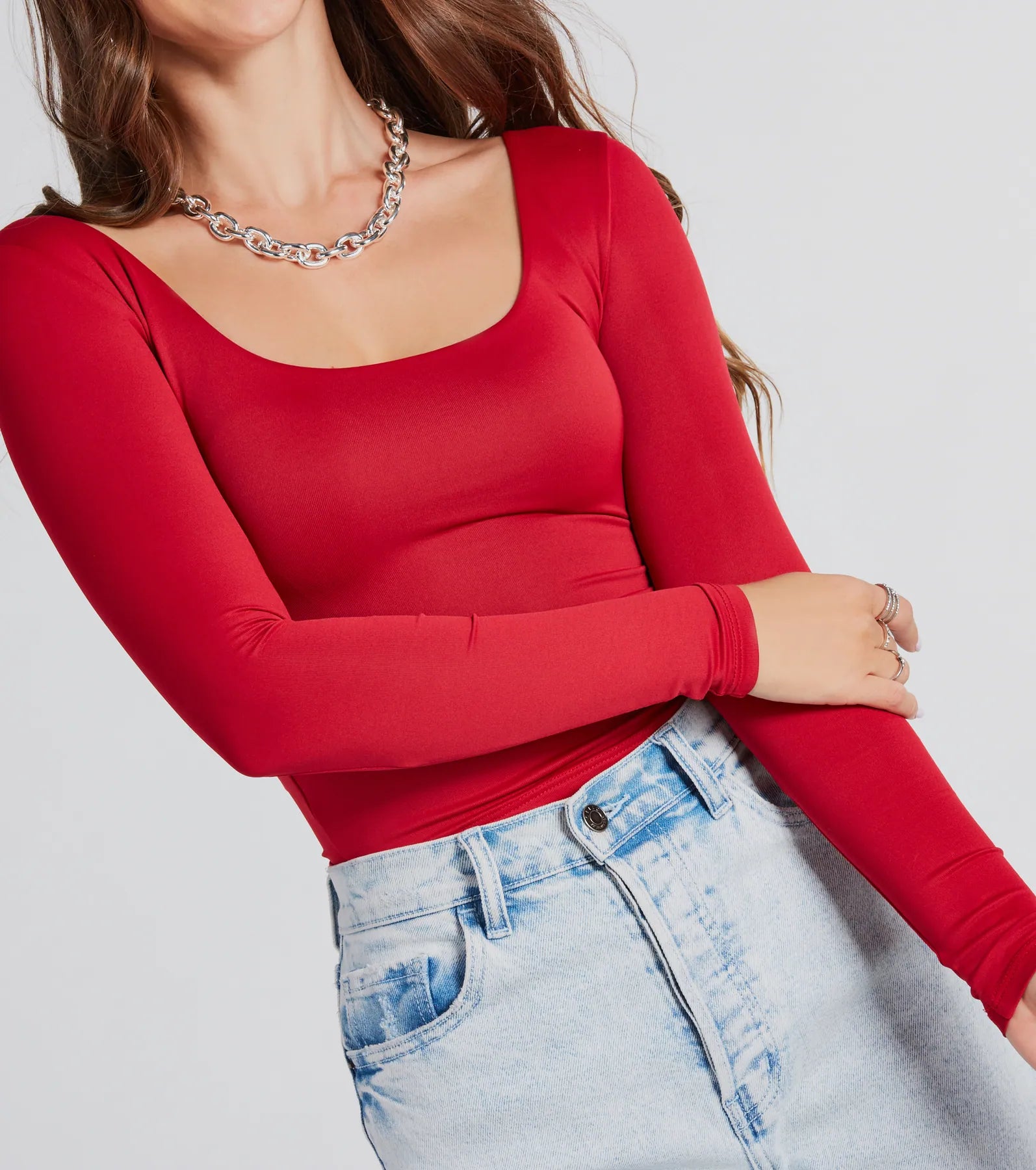 Clean Lines Scoop Neck Seamless Top - Image 8