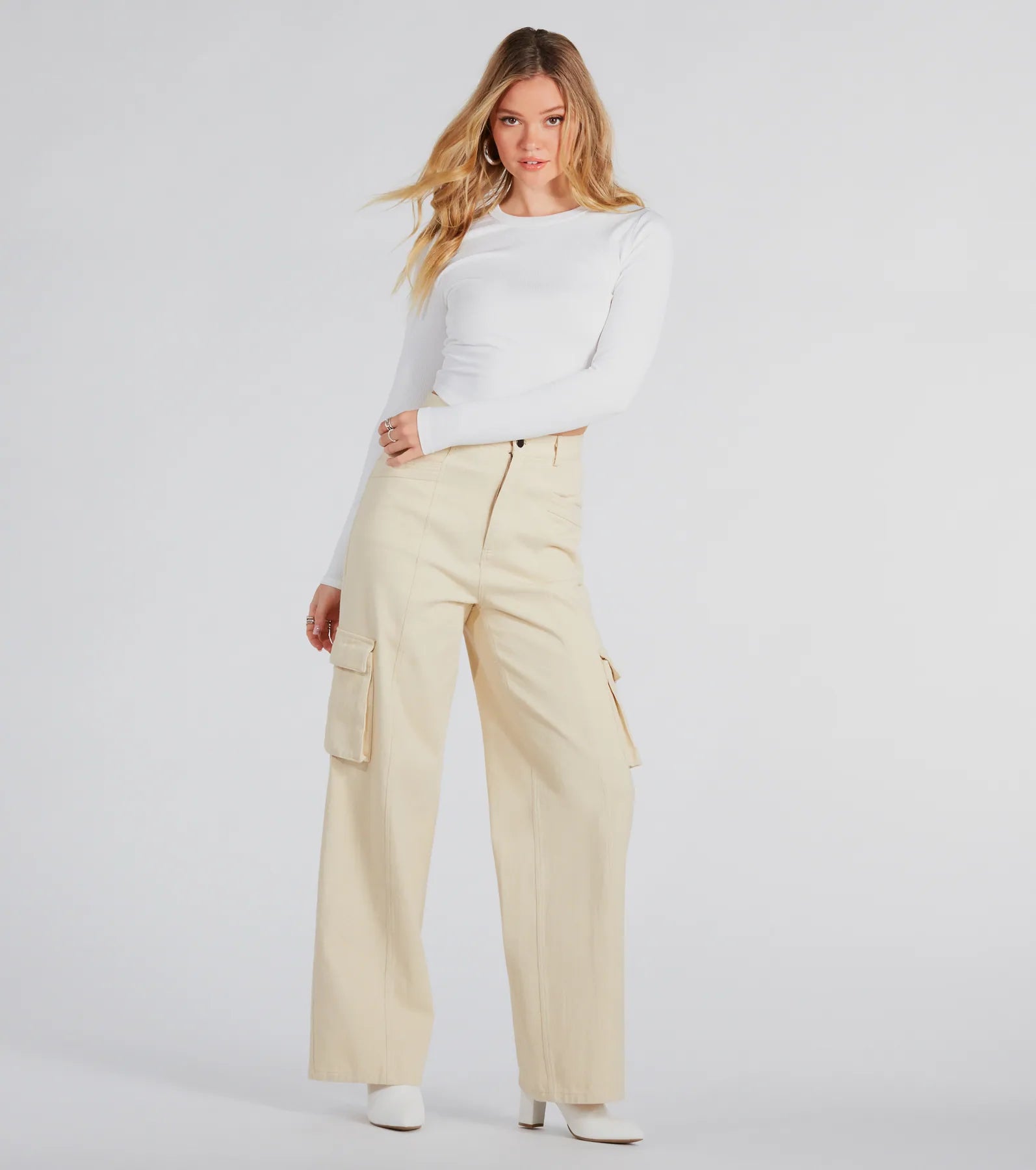 Smooth Classic Long Sleeve Crop Top - Image 4