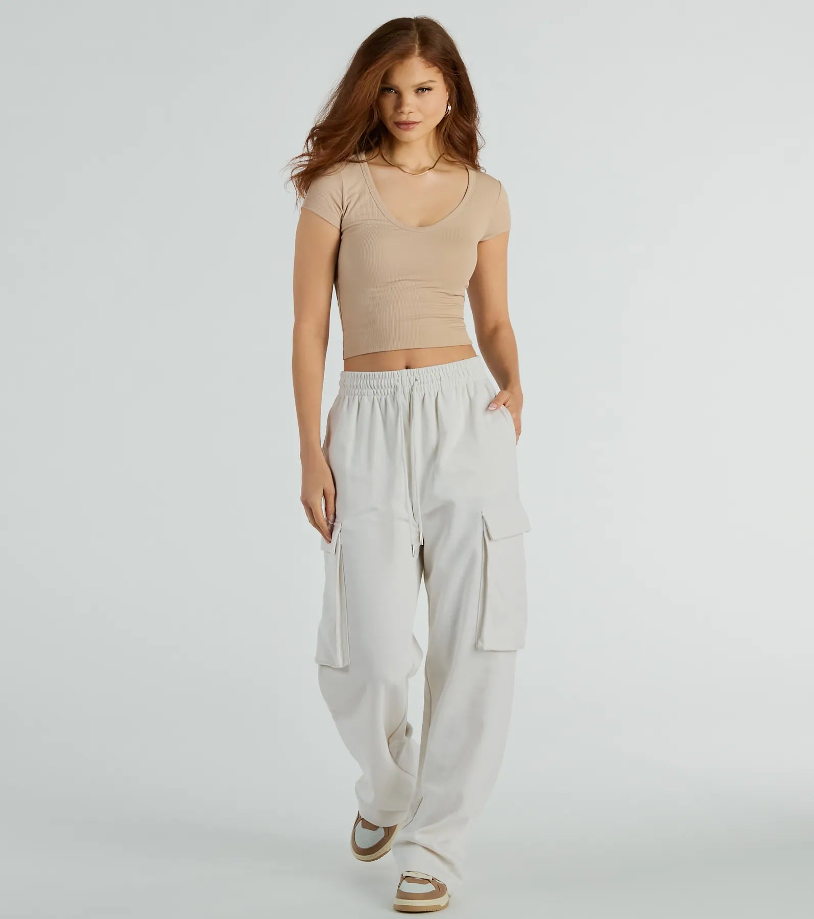 So Good Basic Scoop Neck Crop Tee - Image 7