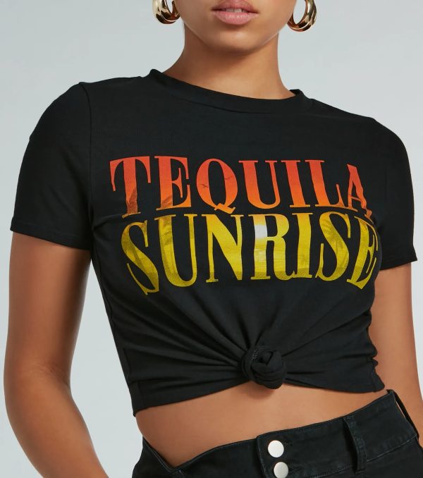 Rise And Shine Tequila Sunrise Graphic Tee - Image 4