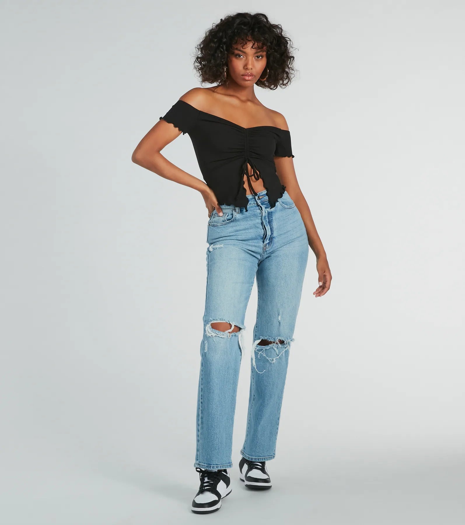Heat Wave Off-The-Shoulder Crop Top - Image 3