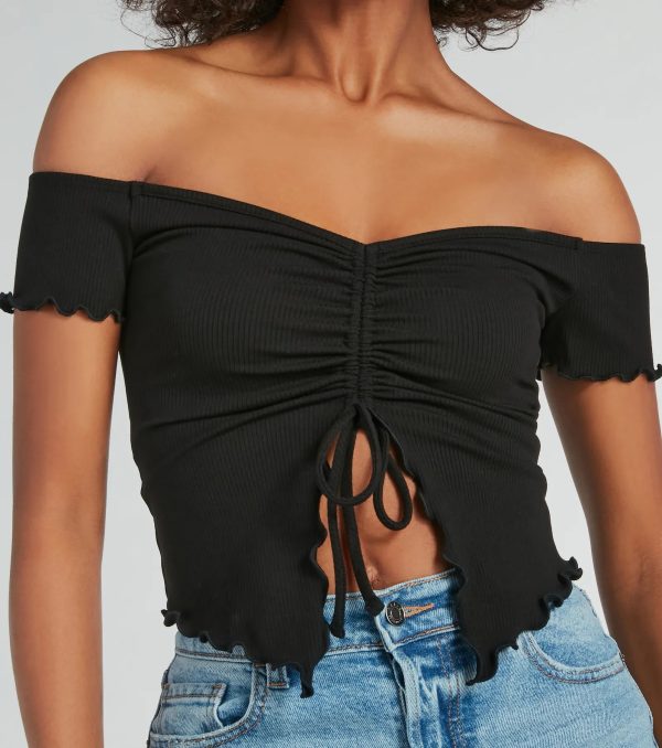 Heat Wave Off-The-Shoulder Crop Top - Image 4