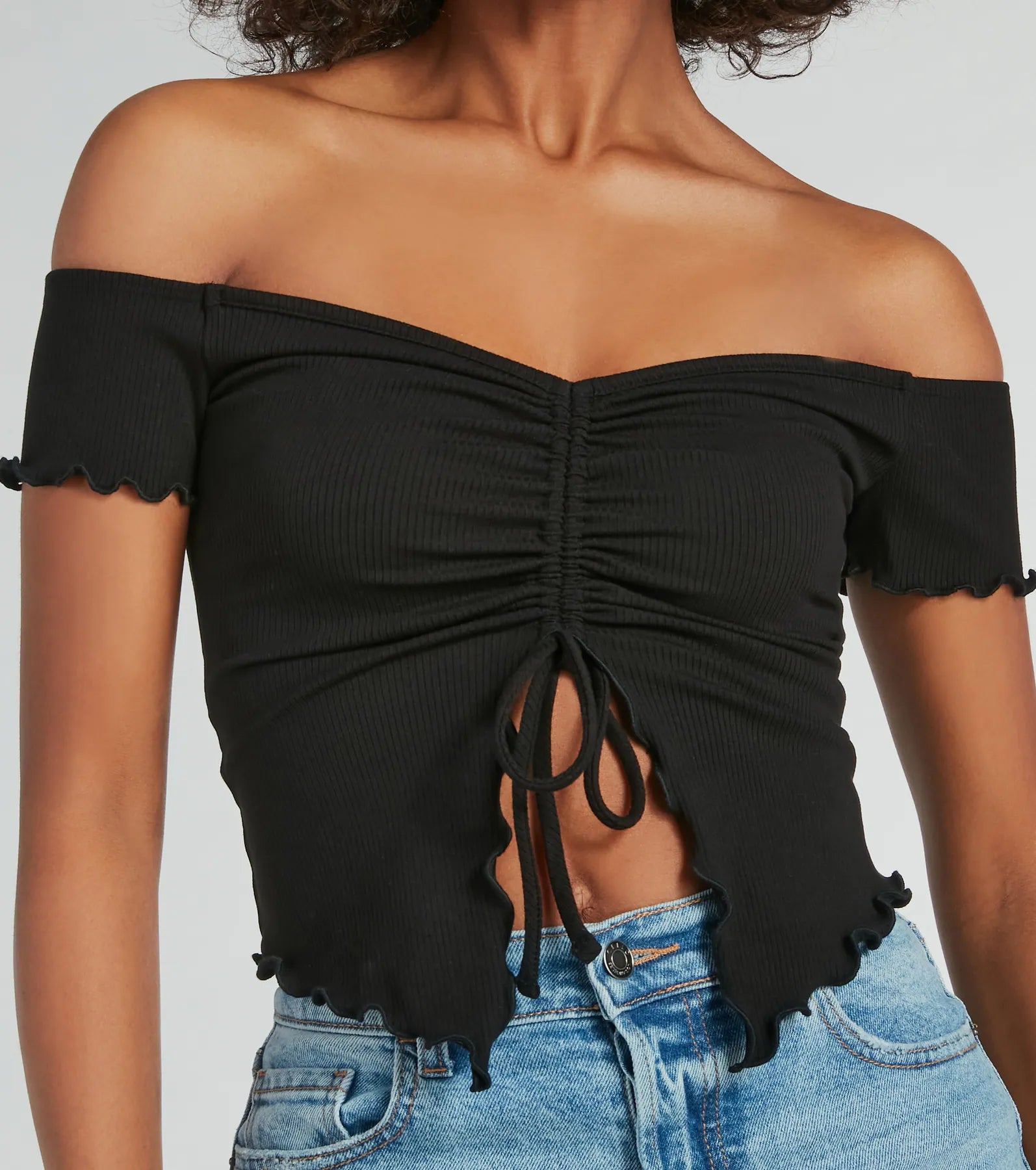 Heat Wave Off-The-Shoulder Crop Top - Image 4