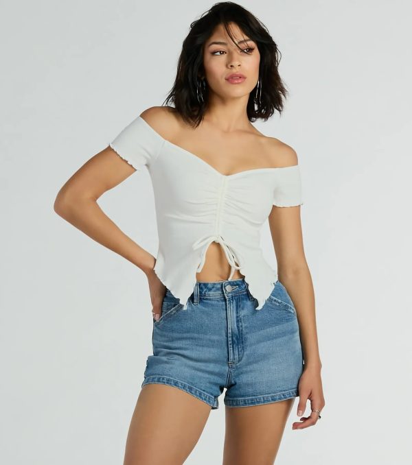 Heat Wave Off-The-Shoulder Crop Top - Image 9