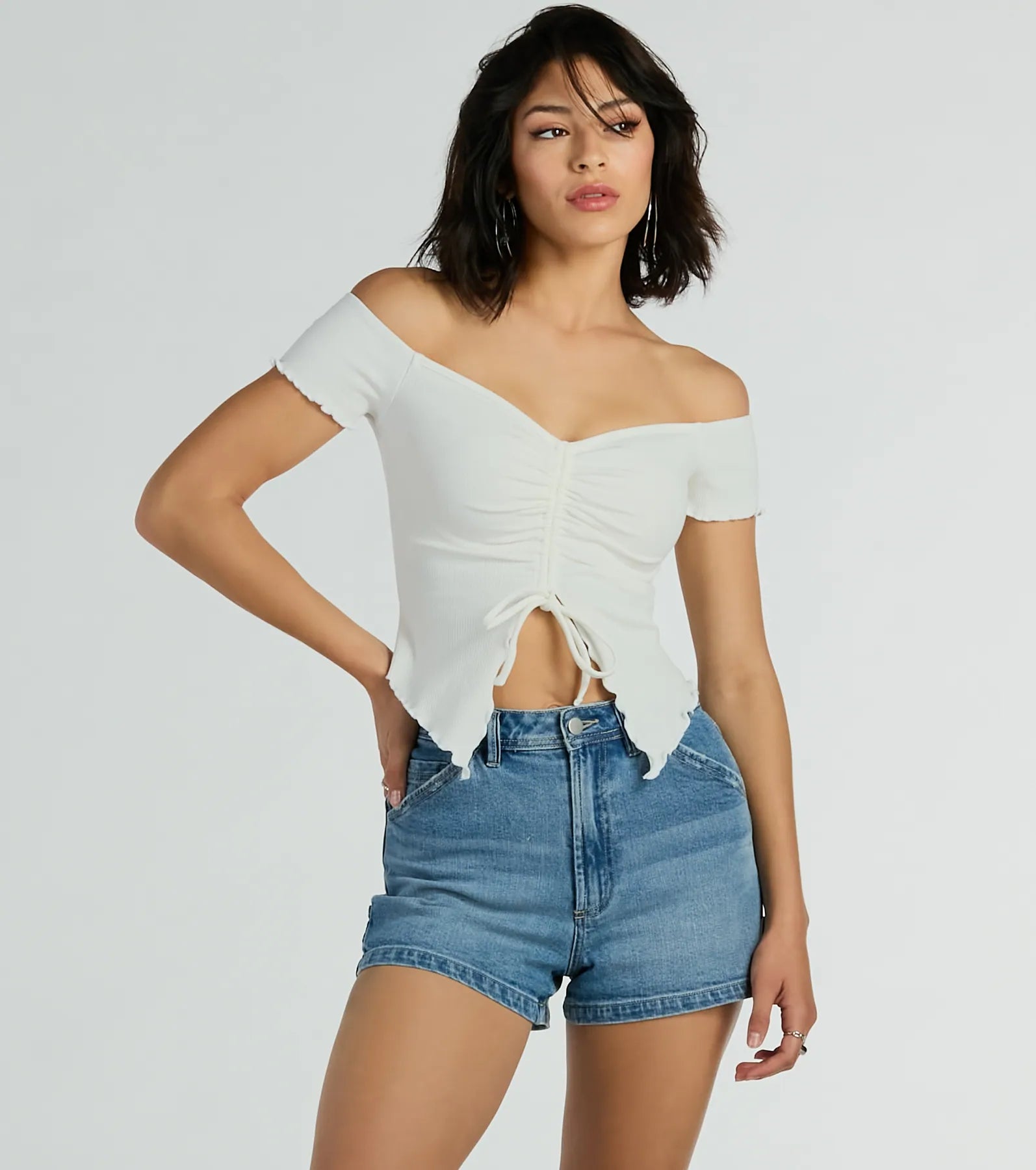 Heat Wave Off-The-Shoulder Crop Top - Image 9
