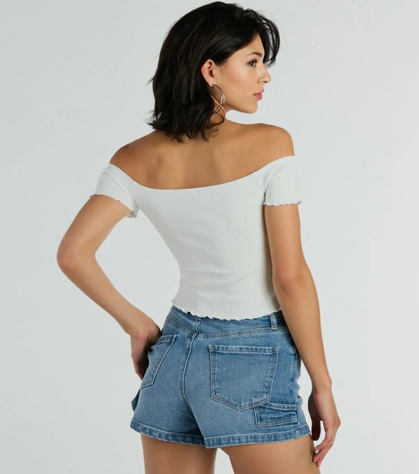 Heat Wave Off-The-Shoulder Crop Top - Image 10