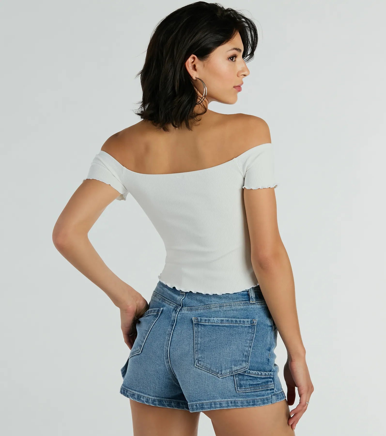 Heat Wave Off-The-Shoulder Crop Top - Image 10