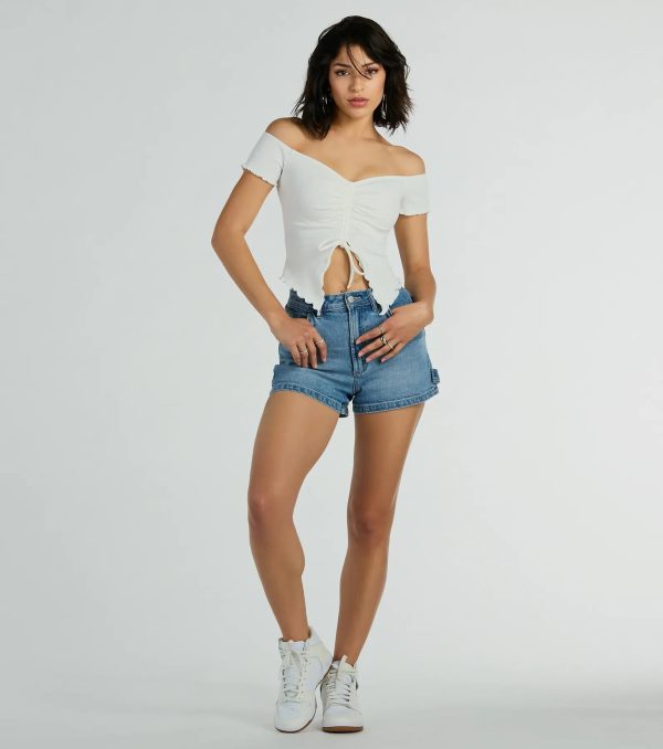 Heat Wave Off-The-Shoulder Crop Top - Image 11