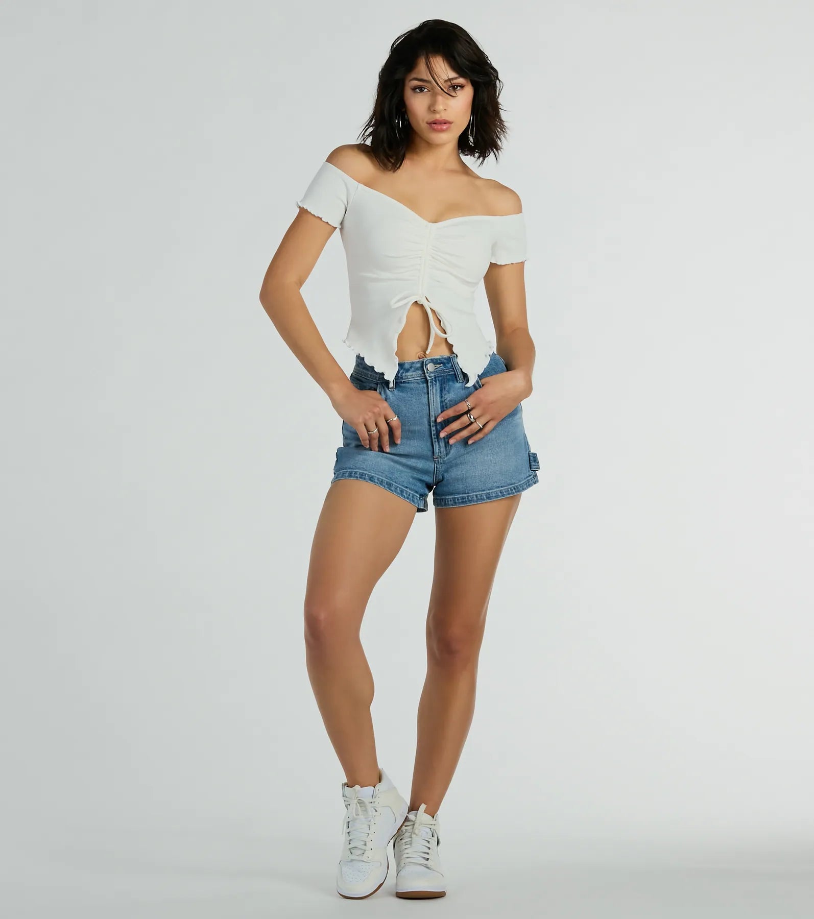 Heat Wave Off-The-Shoulder Crop Top - Image 11