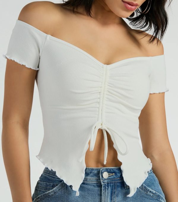 Heat Wave Off-The-Shoulder Crop Top - Image 12
