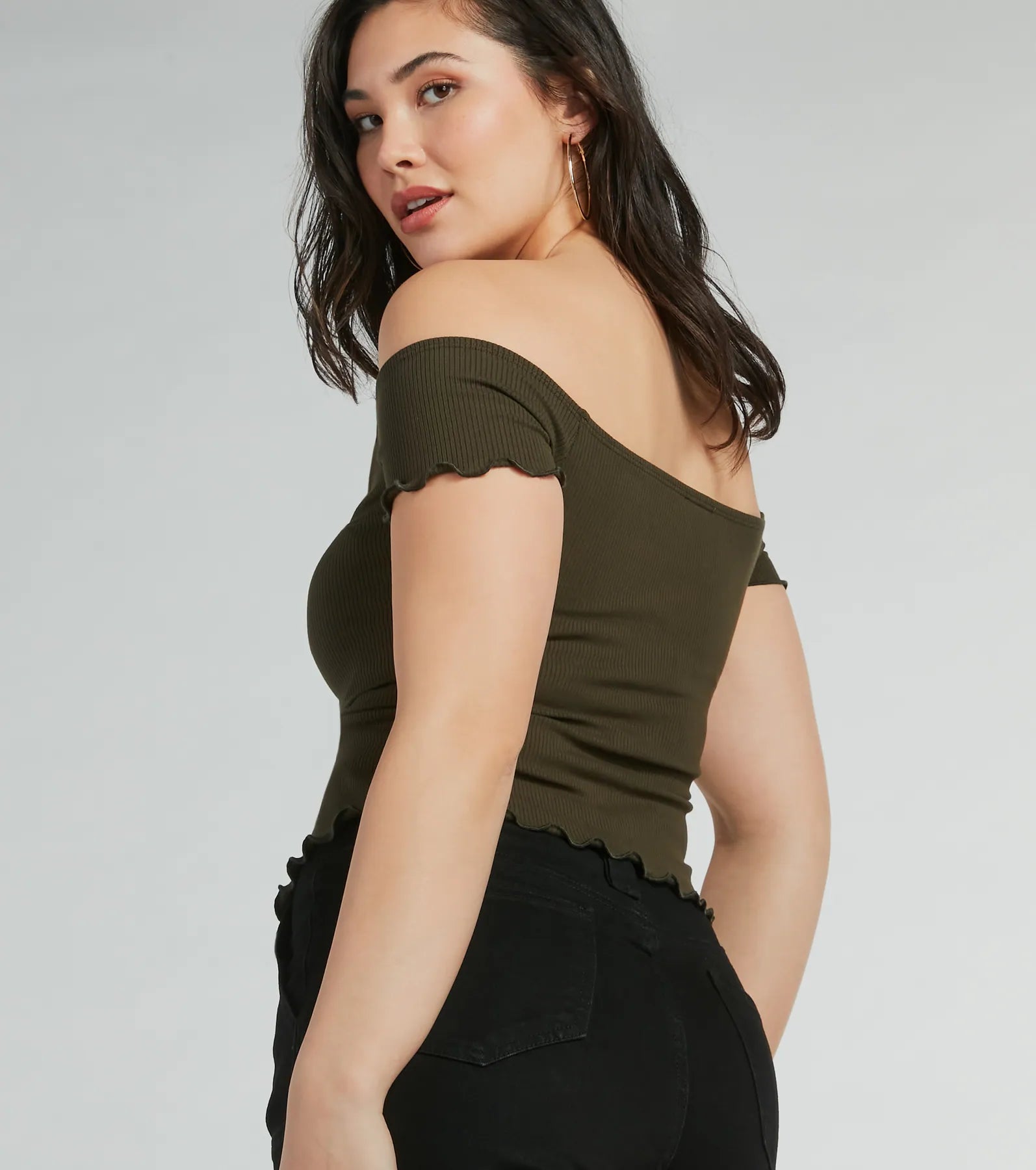Heat Wave Off-The-Shoulder Crop Top - Image 6