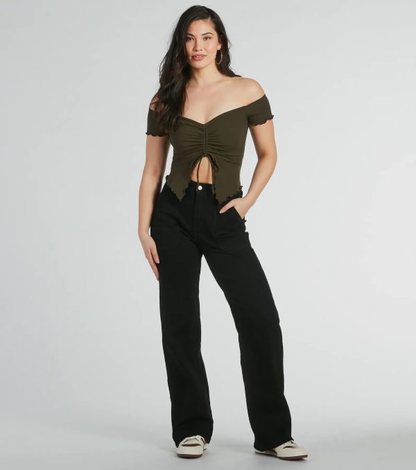 Heat Wave Off-The-Shoulder Crop Top - Image 7