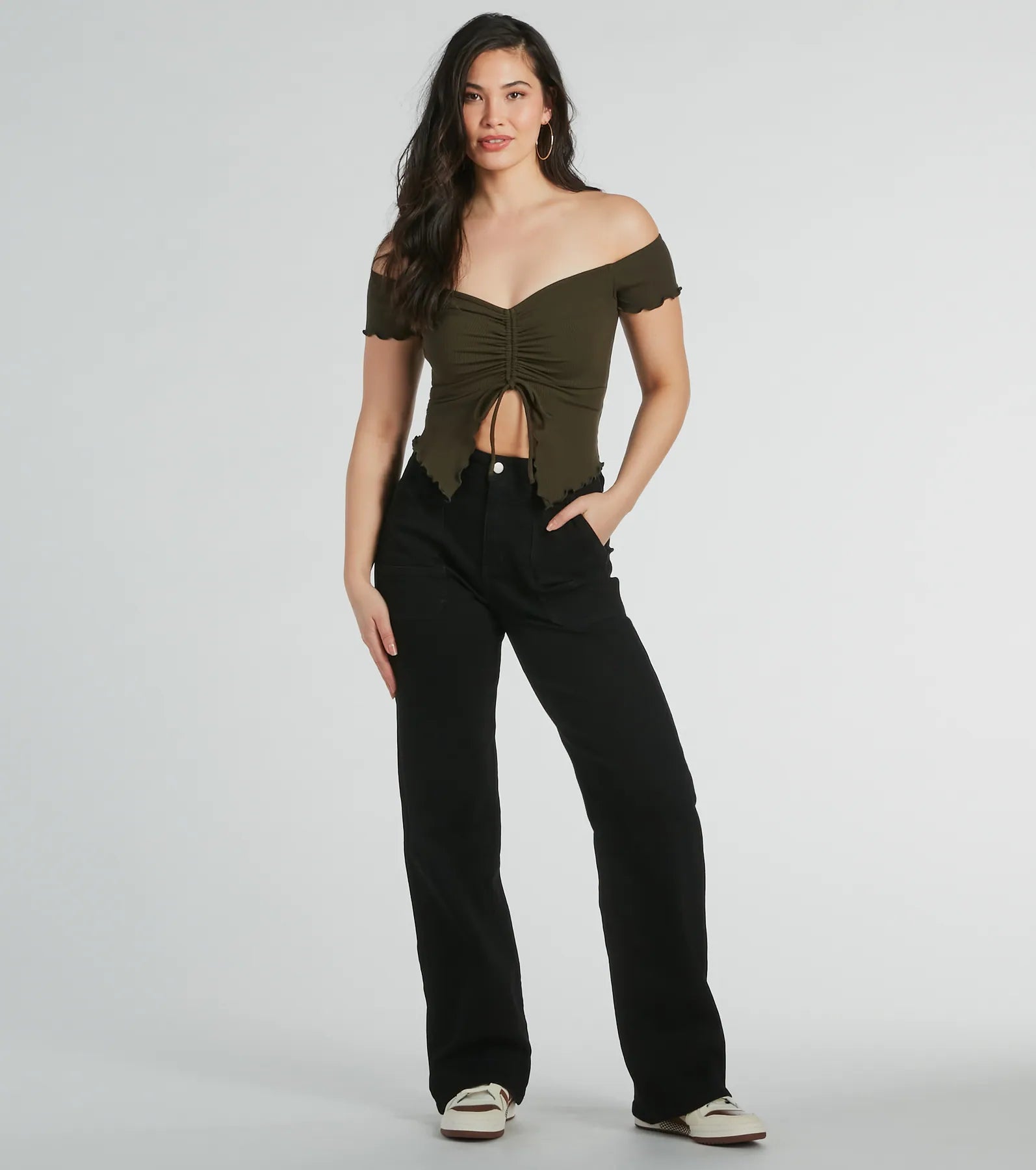 Heat Wave Off-The-Shoulder Crop Top - Image 7