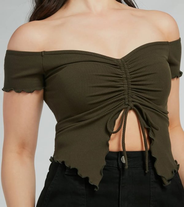 Heat Wave Off-The-Shoulder Crop Top - Image 8