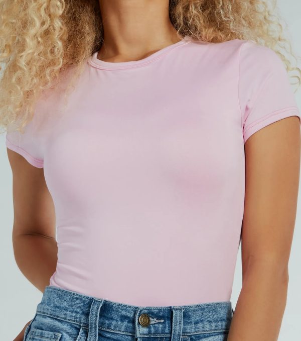 Casually Cute Basic Short Sleeve Bodysuit - Image 19