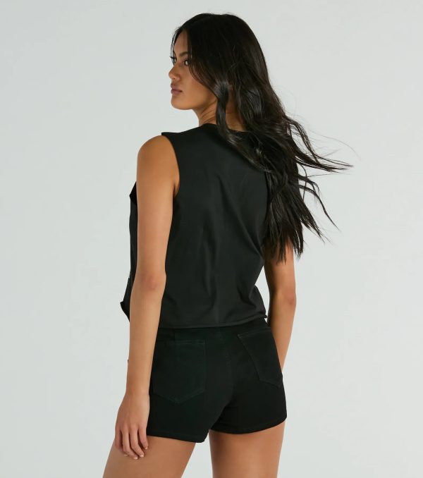 Kickin It Old School Cassette Graphic Muscle Tee - Image 2