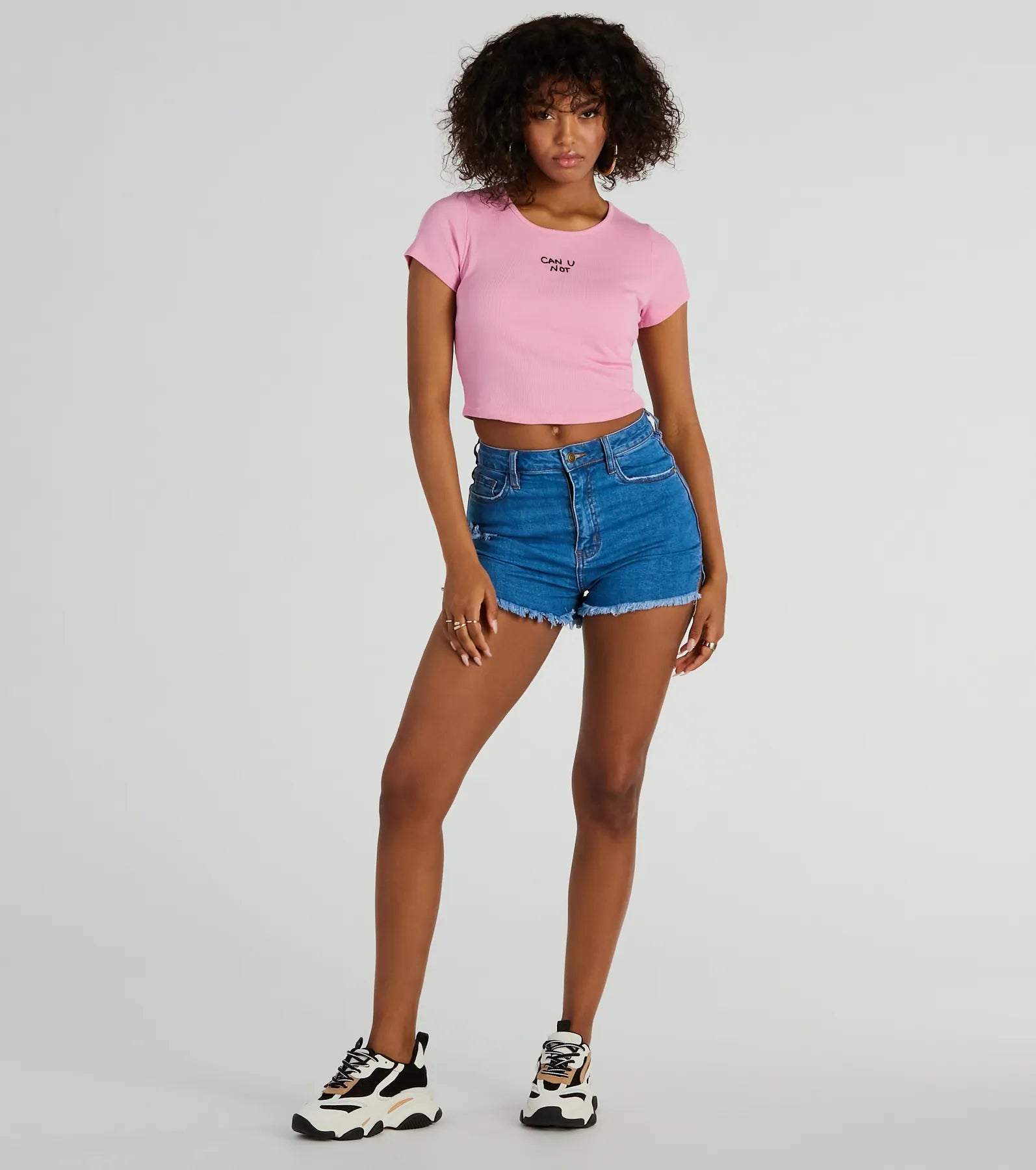 Can U Not Crew Neck Crop Tee - Image 3