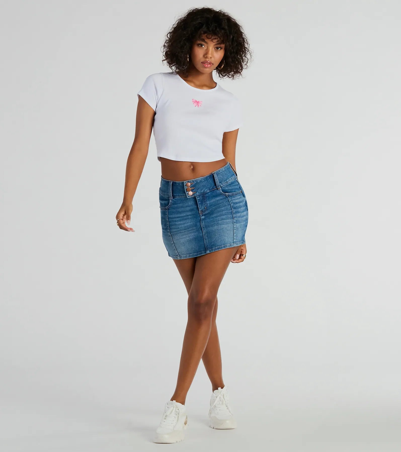 Girly Twirl Bow Short Sleeve Tee - Image 3