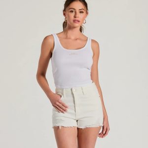 Wifey Material Scoop Neck Tank Crop Top