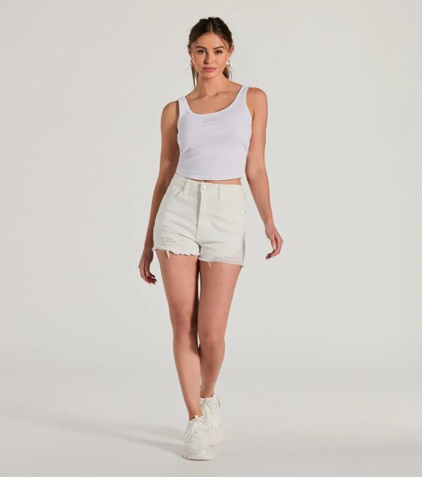 Wifey Material Scoop Neck Tank Crop Top - Image 4