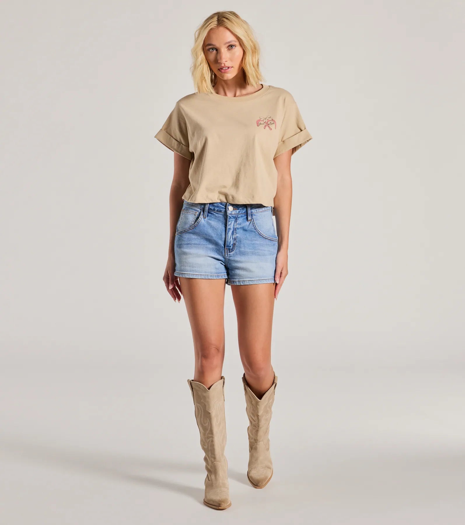 Good Luck Crop Graphic Tee - Image 3