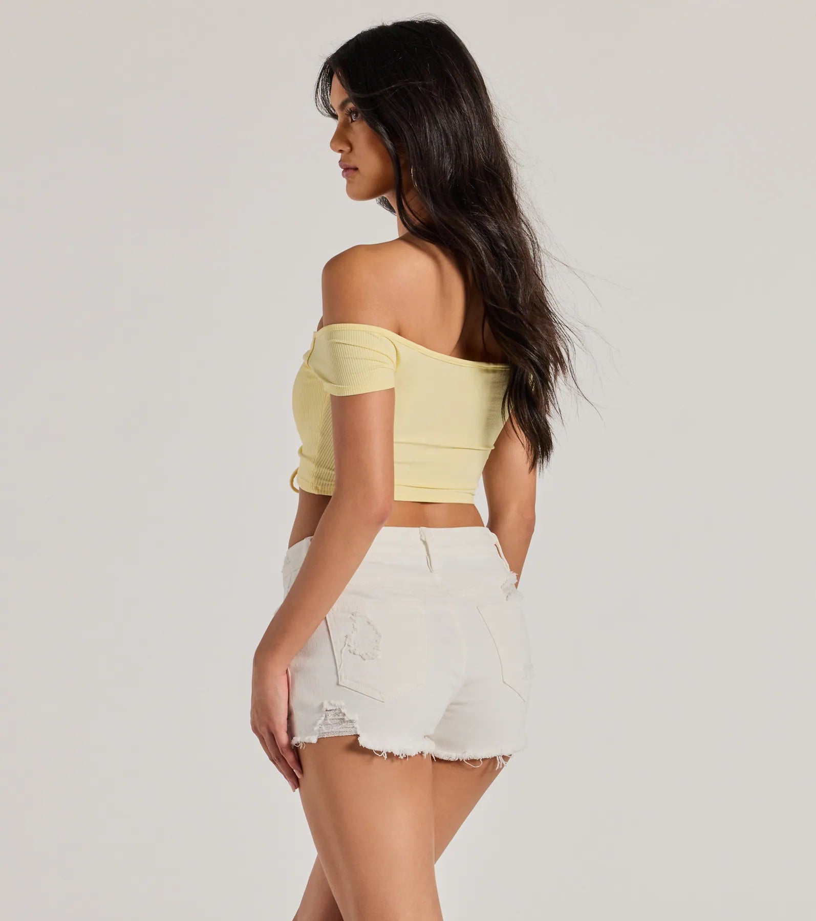 Sweet One Off-The-Shoulder Crop Top - Image 6