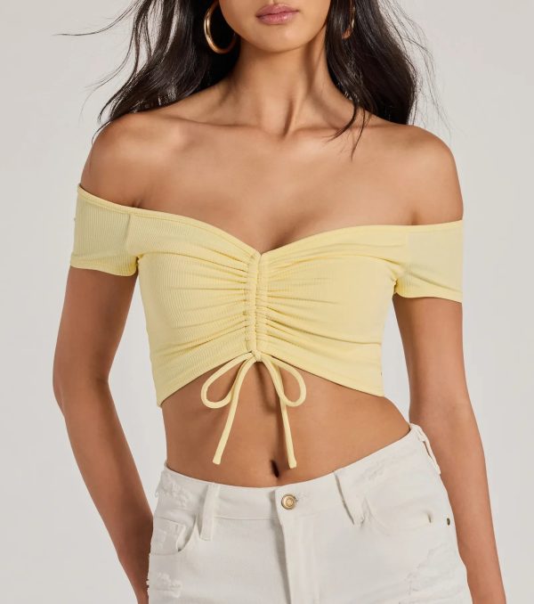 Sweet One Off-The-Shoulder Crop Top - Image 8
