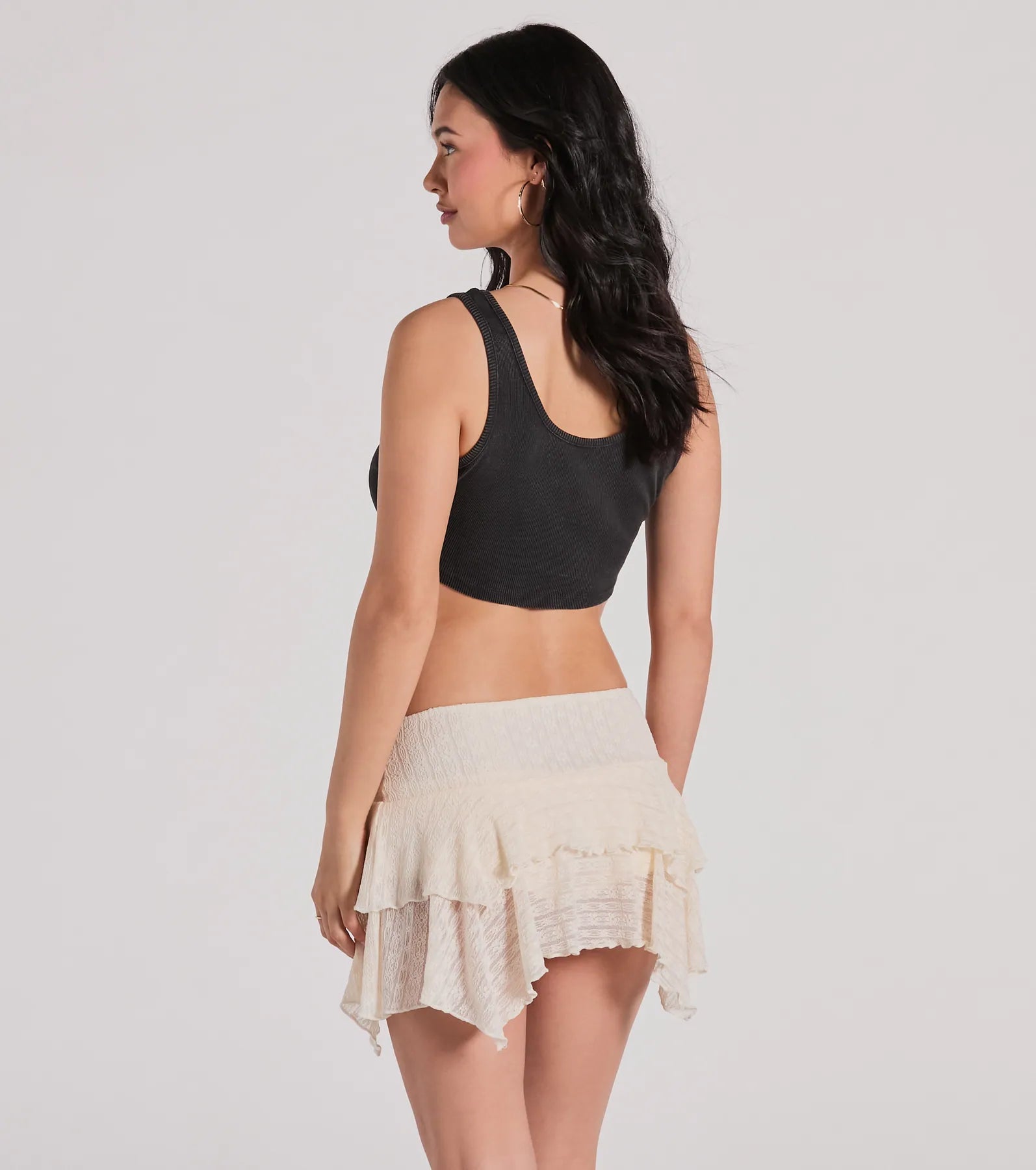 Rebel Style Graphic Cropped Tank Top - Image 2