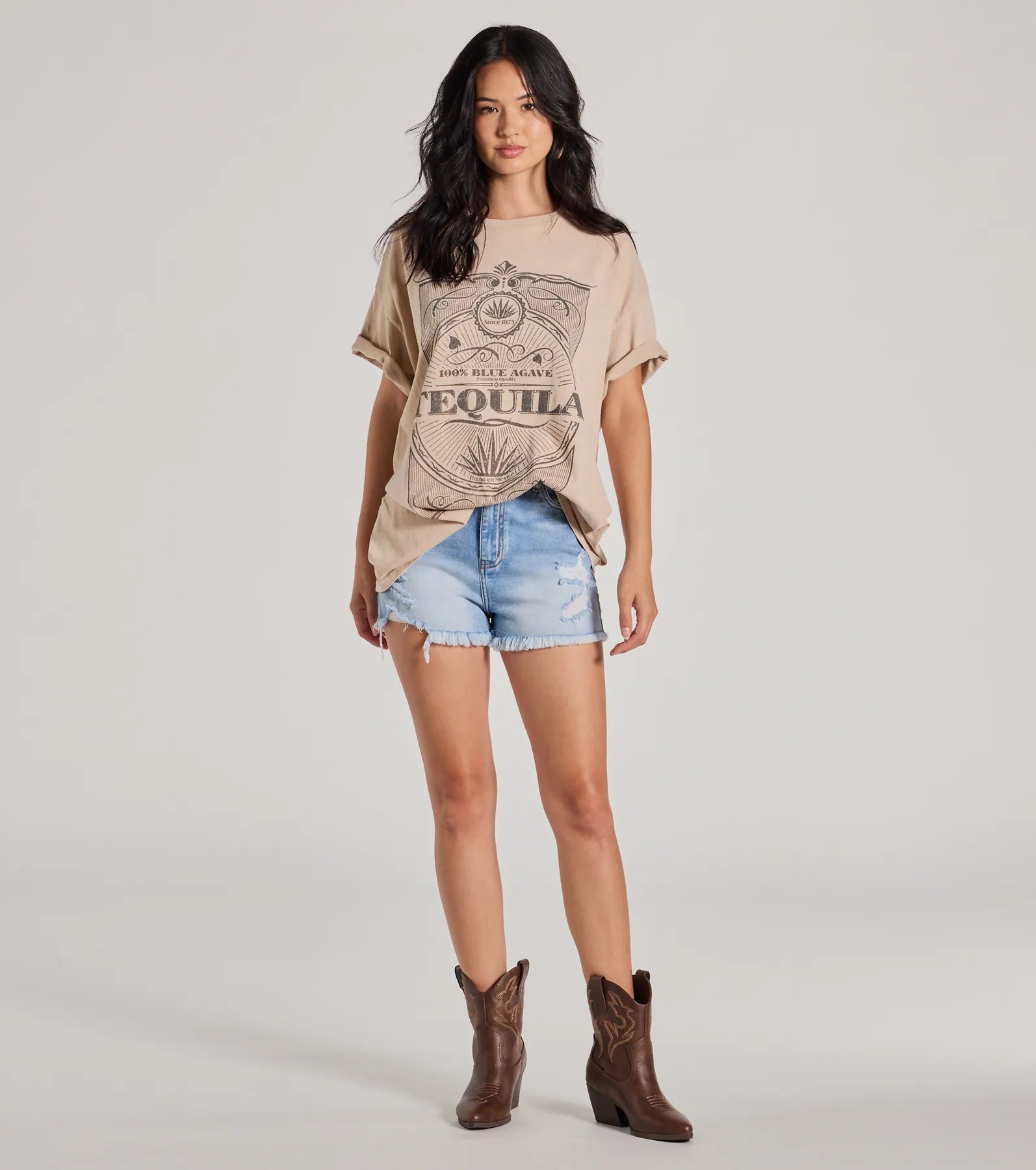 Tequila Time Oversized Graphic Tee - Image 3