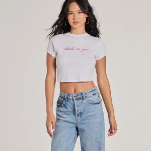 Drinks On You Cropped Graphic Tee