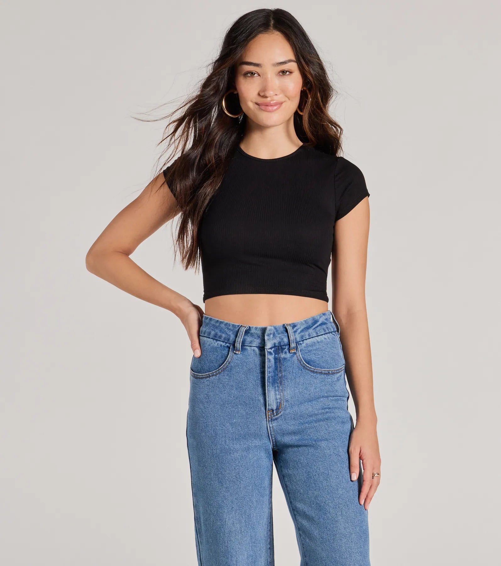 Cute Twist Strappy Back Crop Top - Image 5
