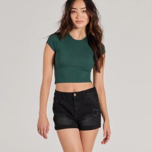 Cute Twist Strappy Back Crop Top