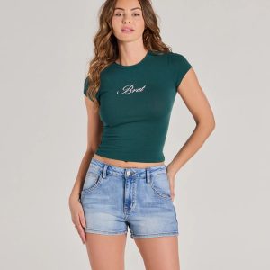 Brat Cropped Graphic Tee