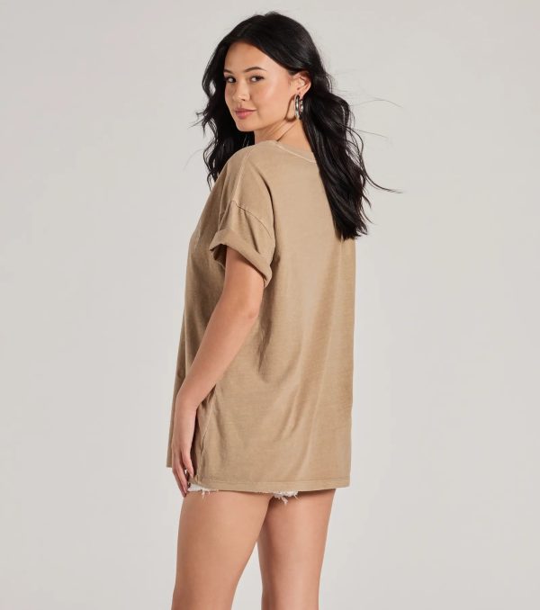 Boho Babe Longhorn Oversized Graphic Tee - Image 2