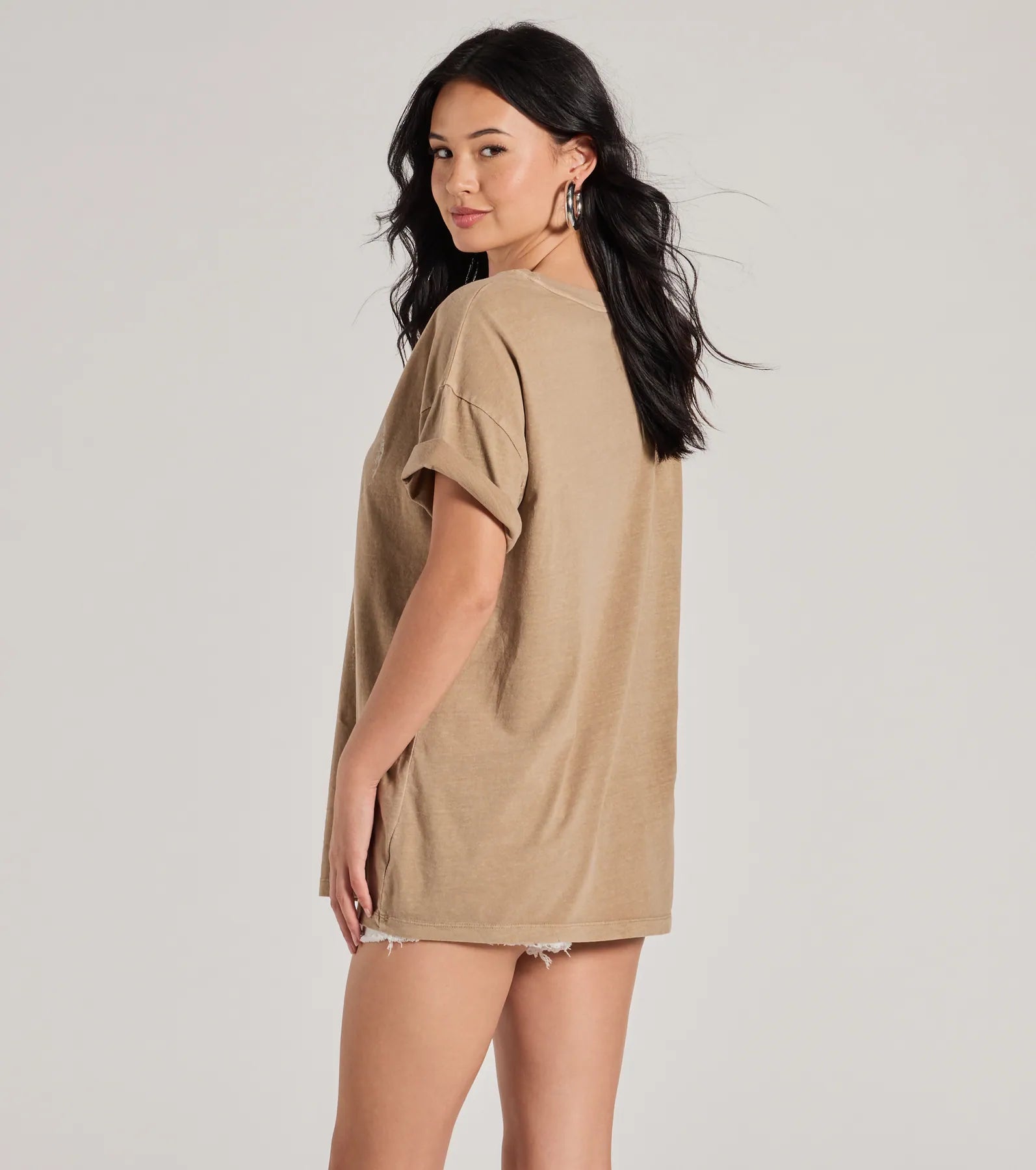 Boho Babe Longhorn Oversized Graphic Tee - Image 2
