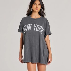New York Oversized Graphic Tee