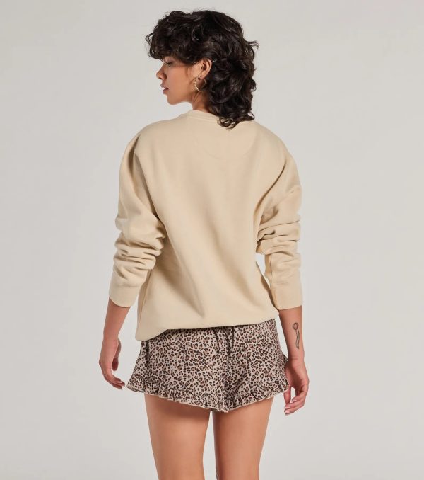 Sporty Era Oversized Fleece Screen Sweatshirt - Image 2