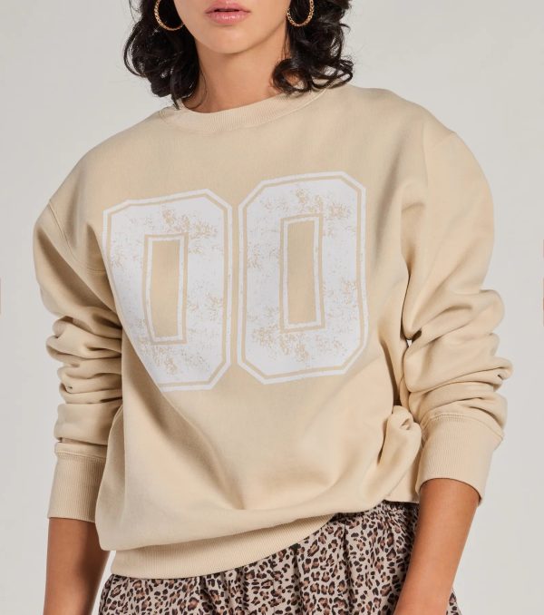 Sporty Era Oversized Fleece Screen Sweatshirt - Image 4