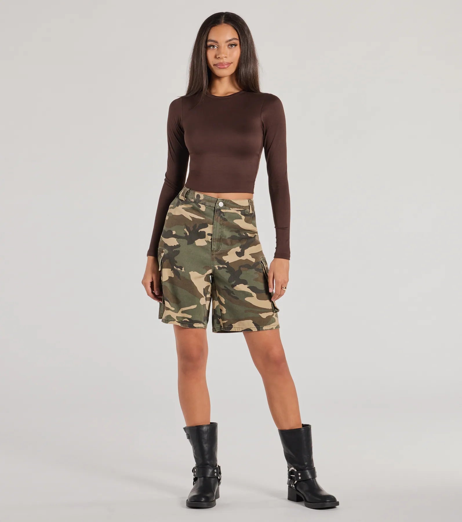Essential Long Sleeve Crew Top - Image 3