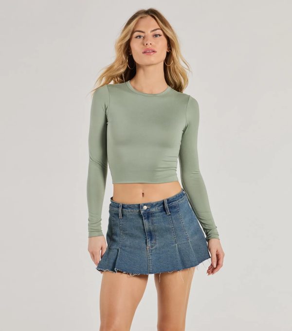 Essential Long Sleeve Crew Top - Image 25