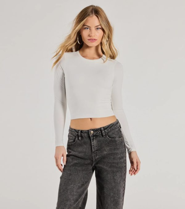 Essential Long Sleeve Crew Top - Image 29