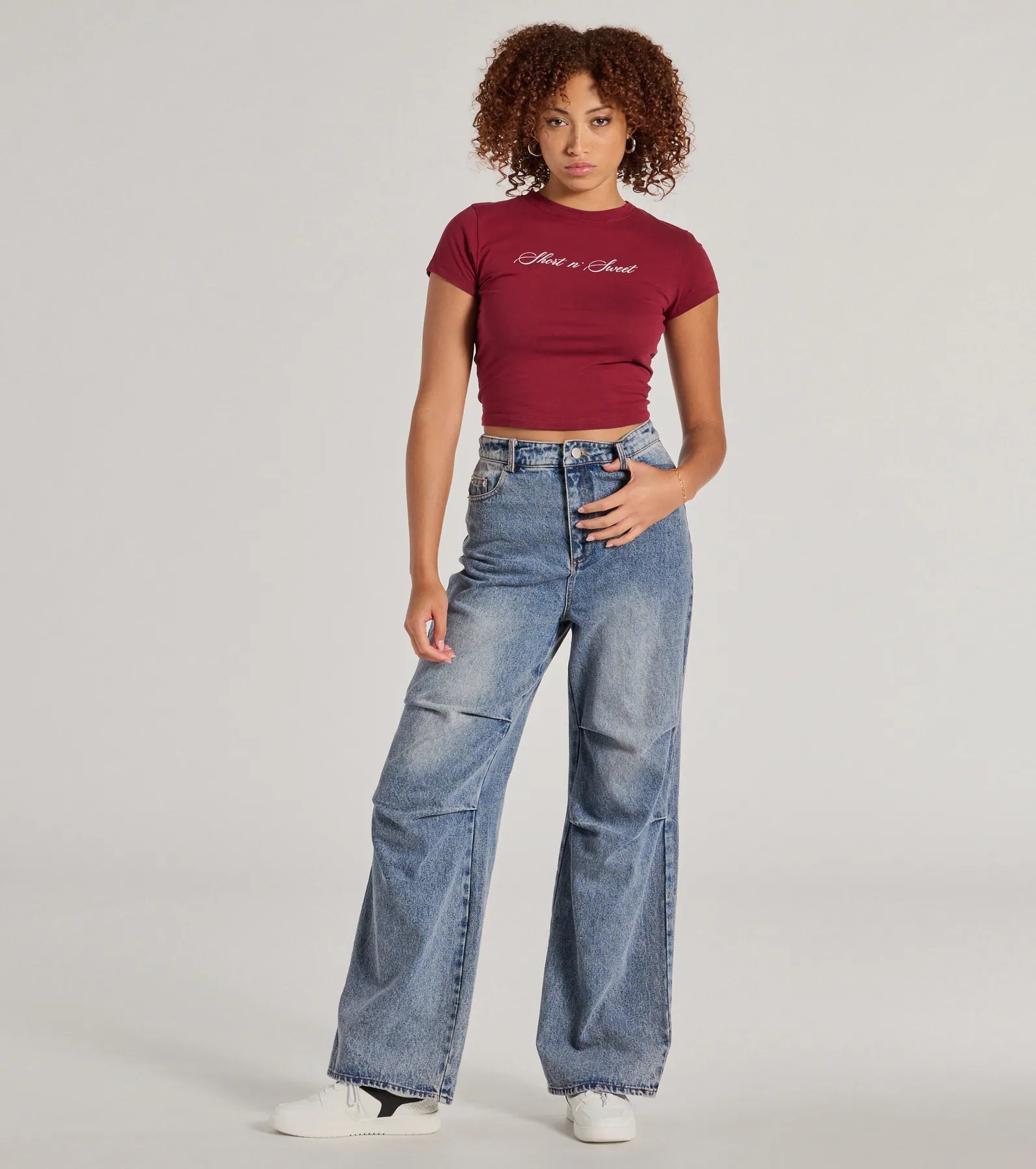 Short n' Sweet Cropped Graphic Tee - Image 3