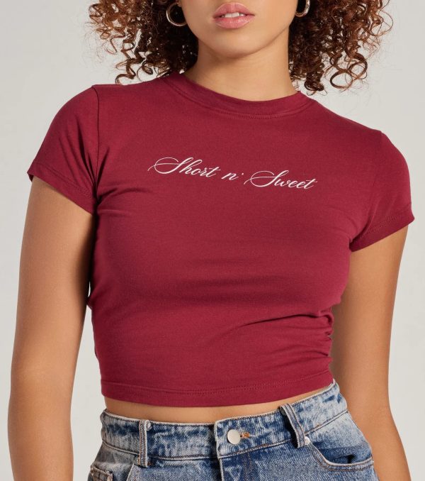 Short n' Sweet Cropped Graphic Tee - Image 4